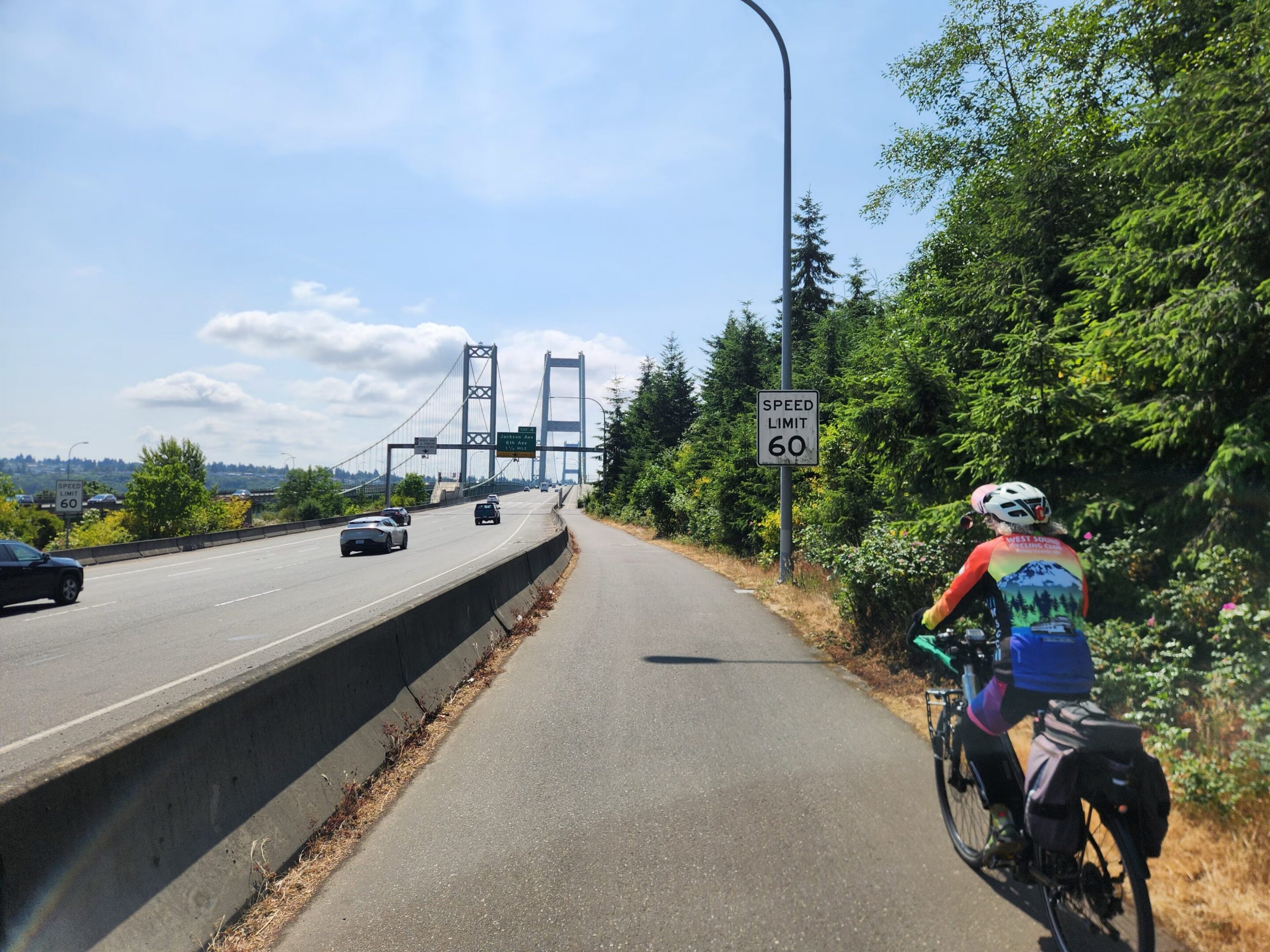 heading for the Tacoma Narrows Bridge
